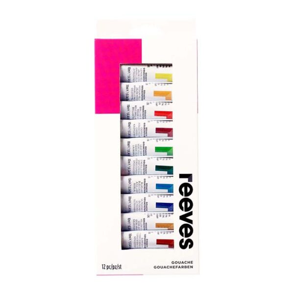 Set Tempera Reeves Gouache x 12 Tubos 10ml