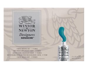 Set Tempera Winsor & Newton Gouache x 5 Tubos 14ml