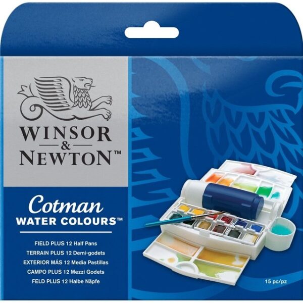 0390374 Set Acuarelas Winsor & Newton x 12 Exterior Plus Godets