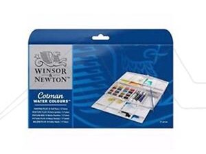 0390375 Set Acuarelas Winsor & Newton x 16 Painting Plus Medio Godets + 3 tubos 8ml