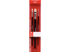 Set de Pinceles Plano Amsterdan x 3