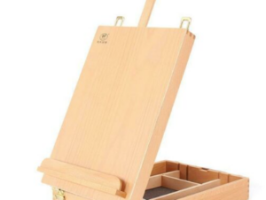 Caballete de escritorio portátil (tipo maletín) de madera