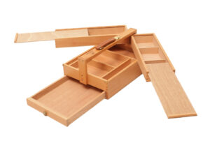 Caja de madera portátil
