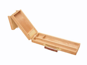 Maletín de madera portátil para pinceles