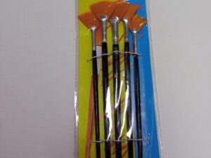 Set de Pinceles Abanico Sintético x 5