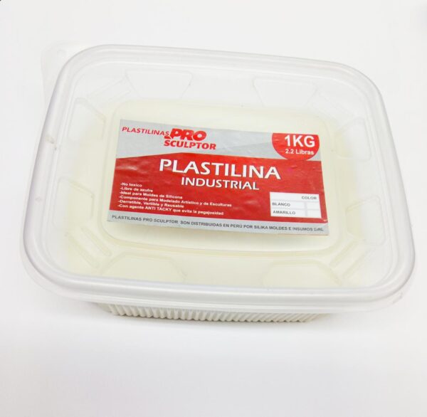 Plastilina Industrial Blanca 1Kg