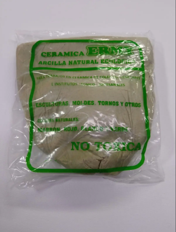 Arcilla Natural Blanco de gris Ermy de 1 Kg