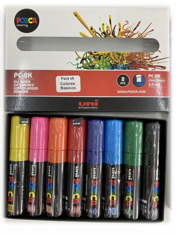 Set Posca PC-8K Básicos x 8 unidades (124906)