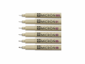 Estilógrafo Sakura Pigma x6 Estuche